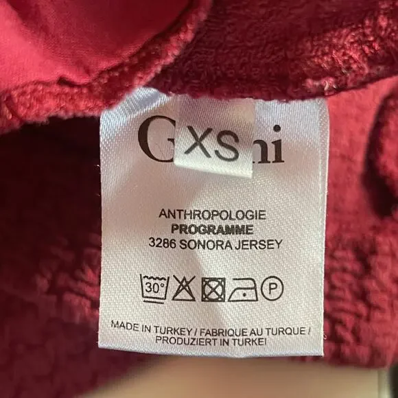 Anthropologie Ganni Burgundy Pinnacle Pleated Sleeveless Fit & Flare Dress  XS - Picture 15 of 15